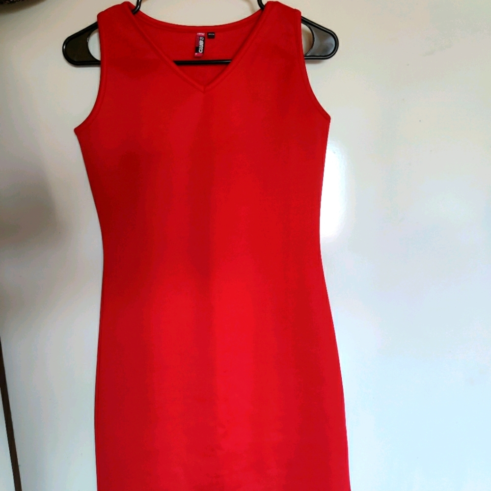 Straight fit red dress Size S